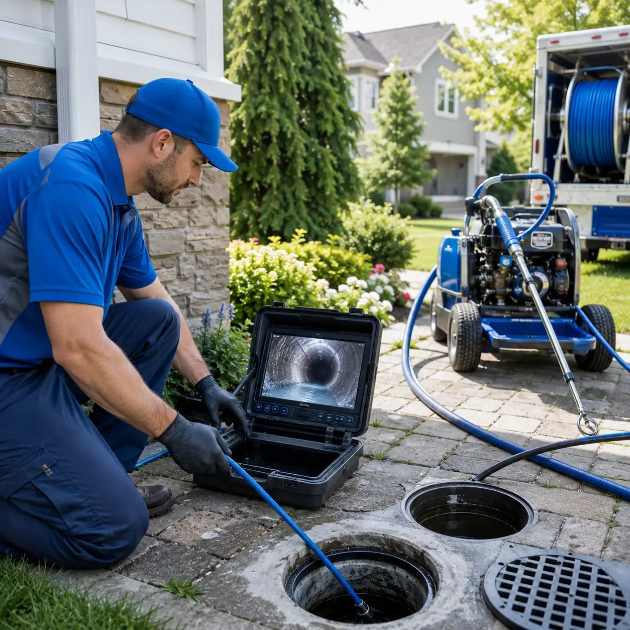 Outdoor drain cleaning professionals serving Fort Kent, ME